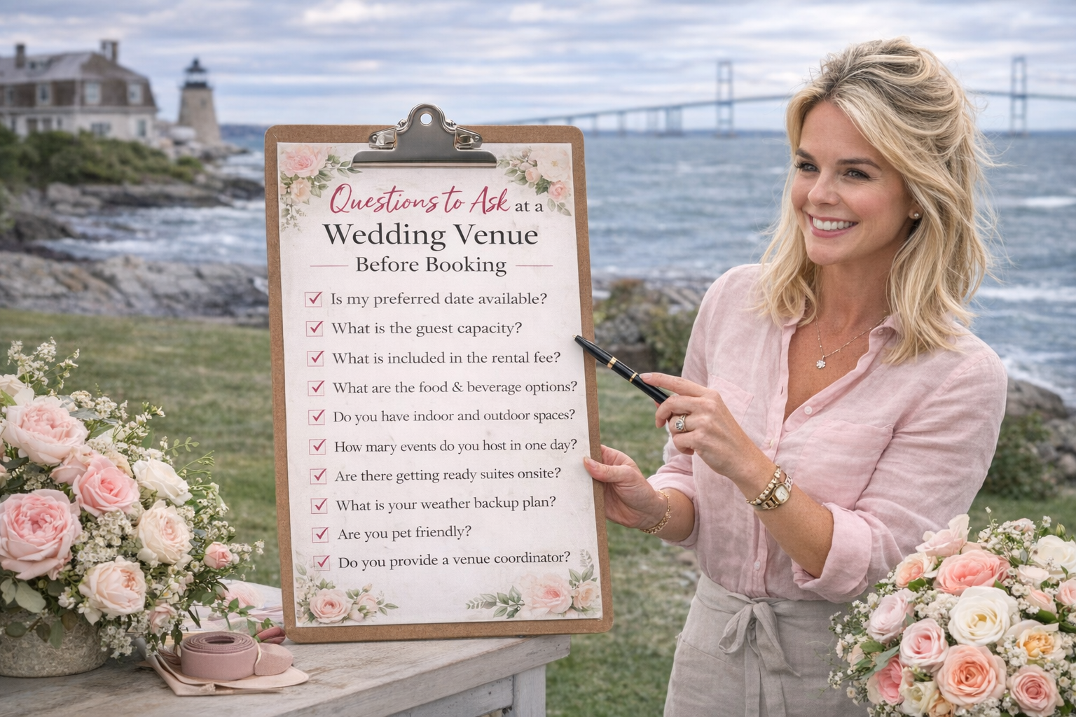 Questions to ask a wedding venue before booking 