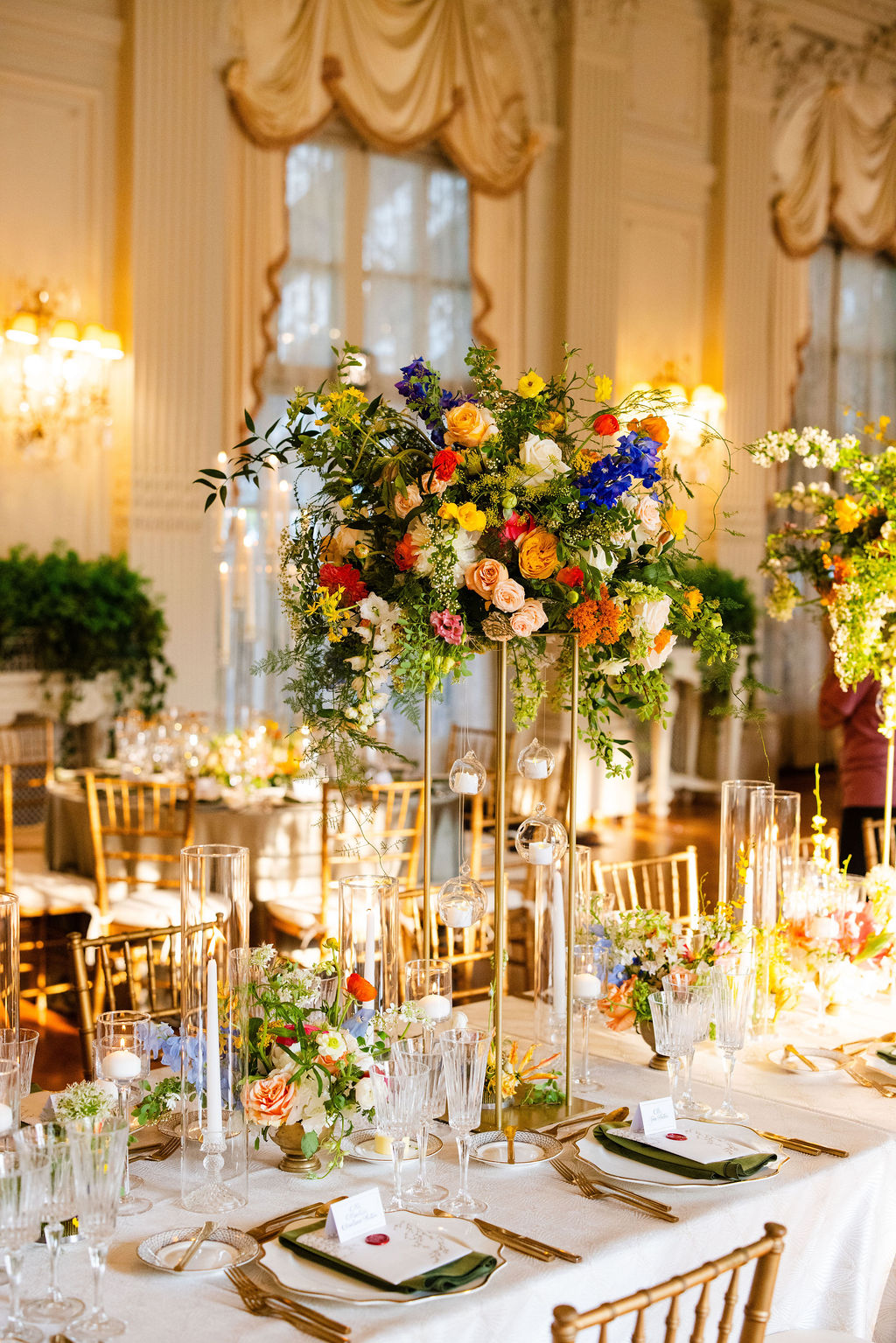 Plant Girl Wedding Centerpiece Flowers 